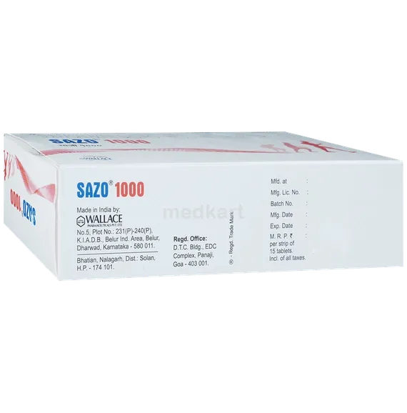 sazo 1000mg tablet 15's